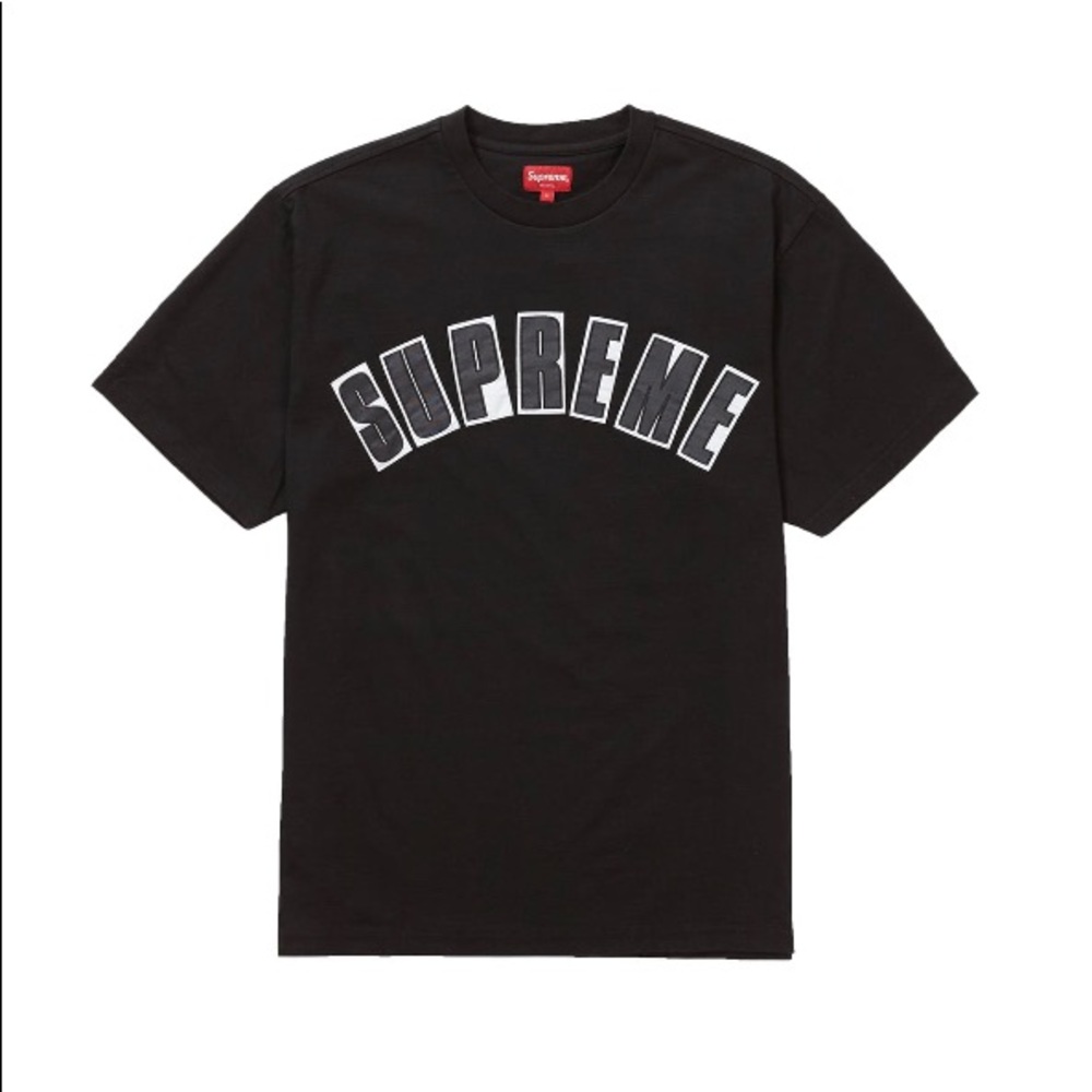 Arc Applique S/S Top Medium Balck - Picture 1 of 3